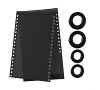 Recliner Replacement Fabric with Rope Straps for Gravity Chairs Designed for Easy Fit on Lounge and Outdoor Seating (Black)