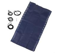 Recliner replacement mesh fabric with 4 elastic ropes and screws, for gravity chairs requiring weatherproof and quick drying materials (Blue)