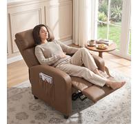 Recliner Sofa Chair PU Leather Massage Armcair w/ Remote Control Footrest