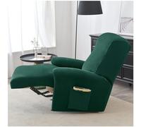 Recliner Sofa Slipcover, 4-Piece Stretch Velvet Set with Side Pocket, Protects and Enhances Furniture, Perfect for Electric Recliners