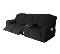 Recliner Sofa Slipcover, with Cup Holders - Furniture Protector Cover for 2-3 Seater Reclining Sofa with Console - Sofa Cover