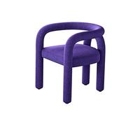 Reclining Dining Chair - Cashmere Upholstered Makeup Stool - Modern Living Room Furniture - Comfortable Leisure Seating for Home Decor