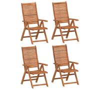 Reclining Garden Chairs Outdoor Chair Relax Armchair Solid Wood Acacia vidaXL