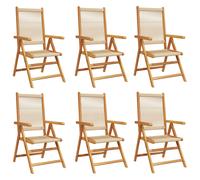 Reclining Garden Chairs Outdoor Chairs Patio Armchair Solid Wood Acacia vidaXL