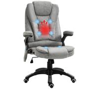 Vinsetto Office Chair w/ Heating Massage Points and Lumbar Support Grey