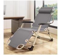 Reclining Patio Chairs, Portable Lay Flat Design with Headrest for Comfortable Outdoor and Indoor Use in Garden, Patio, Beach