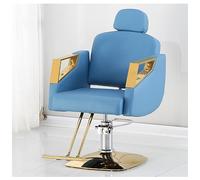 Reclining Salon Chair with Removable Headrest, Heavy-Duty Barber Chair, Premium Steel Frame, Comfortable and Elegant Design