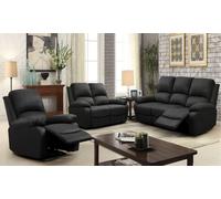 Reclining Sofa Set Collection:Three- and Two-Seater/Dark Grey/Two