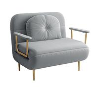 Reclining Sofa with Armrests, 6-Position Adjustable Futon for Living Room, Bedroom, Space-Saving Solution
