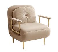 Reclining Sofa with Armrests, 6-Position Adjustable Futon for Living Room, Bedroom, Space-Saving Solution