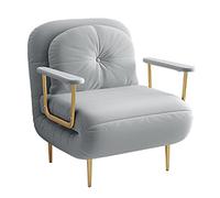 Reclining Sofa with Armrests, 6-Position Adjustable Futon for Living Room, Bedroom, Space-Saving Solution