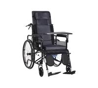 Reclining Wheelchair, Full-Back Manual Wheelchair, Folding Mobility Chair | 180° Reclining Back, Self-Propelled, Foldable Frame, Swing-Away Footrests, Indoor & Outdoor Mobility