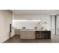 Reco Surfaces Flat Metro Tile (150mm X 75mm) White With Dark Grey Grout Wall Panel (2440X1220mm)