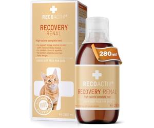 RECOACTIV Recovery Renal for Cats - High-Calorie & Highly Palatable - Supports Kidney Function & Weight Gain, Highly Digestible Proteins, Low Phosphorus Content, Complete Diet, 280 ml