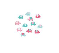 Recognise Design Colourful Elephants Kids Wall Stickers Wall Decals Mural 24cm W x 15cm H Peel and Stick Removable Wall Stickers for Kids Nursery, Bedroom and Living Room