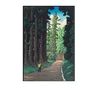Recognise Design Japanese Art Poster Print Vintage Traditional Style Unframed Print Hasui Kawase Nikko Kaido | Japan Designs Poster Prints | Vintage Classic Wall Art Room Decor (A3)