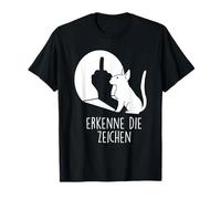 Recognize The Signs Dog Middle Finger Funny Saying T-Shirt