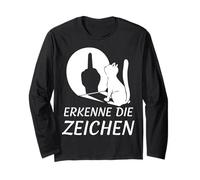 Recognize The Signs Middle Finger Funny Design Long Sleeve T-Shirt