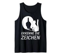 Recognize The Signs Middle Finger Funny Design Tank Top
