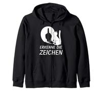 Recognize the signs middle finger funny design Zip Hoodie