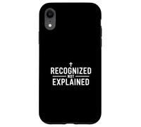 Recognized Not Explained Christian Faith Identity Message Case for iPhone XR
