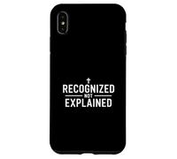 Recognized Not Explained Christian Faith Identity Message Case for iPhone XS Max