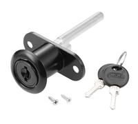 Recogwood 19mm Cabinet Plunger Lock, 3/4 Inch Cylinder Diameter Desk Drawer Plunger Lock Cupboard Security Cam Lock with Key for Filing Cabinets Wardrobe Display Cabinet Furniture, Key Different