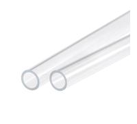 Recogwood 2Pcs Acrylic Pipe Clear Rigid Round Tube 12mm ID 16mm OD 305mm for Lamps and Lanterns, Water Cooling System