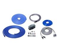 RECOIL 8 Gauge Amplifier Wiring Kit, 10mm² 2-Channel Amp Install Kit, OFC RCA Cable + CCA Power Wire, Speaker & Remote Cables,Fuse Holder, Complete Car Audio Subwoofer Installation Kit