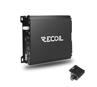 Recoil DI600.1 1200W Max Class-D Mono Subwoofer Amplifier - 600W RMS @1 Ohm, 385W RMS @2 Ohm, MOSFET Power Supply, Remote Bass Knob, 2/4 Ohm Stable, Car Audio Amp