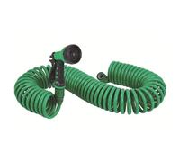 Recoil Garden Hose - Garden Hose, Flexible Irrigation Hose | Recoil Garden Hose 7 Pattern Flexible Water Hose with Spray Nozzle Curly Recoil Irrigation Hose with Connector for Boat