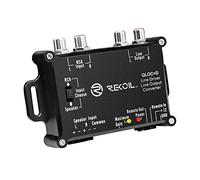 Recoil LOCD Active 2-Channel Line Output Converter & Driver, 10V Pre-Amp Output with Auto Sense Remote Turn-On, Adjustable Gain, Low Noise & Clipping LEDs for OEM Car Amplifier Integration