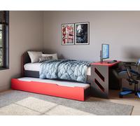 Recoil Portal Gaming Single Bed in Black Recoil Black Single