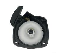 Recoil Pull Starter for Various Hedge Trimmers, Plastic Replacement Rope Wheel Assembly with 50mm Hole Spacing and 27mm Wheel Length, Black Outdoor POWERs Equipment Part