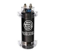 RECOIL R1D 1.0 Farad Car Audio Energy Storage Reinforcement Capacitor with Red Digital Read-Out