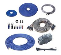 RECOIL RCK44 4 Gauge Amplifier Wiring Kit, 4 AWG 25mm² 4-Channel Amp Install Kit, OFC RCA Cable + CCA Power Wire, Speaker Cables,Fuse Holder, Complete Car Audio Subwoofer Installation Kit