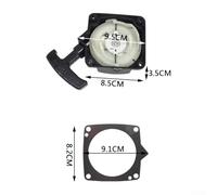 Recoil Starter Assembly for Lawn Mowers and Grass Trimmers - Pull Kit Compatible with 33cc/36cc/40-5/43cc/44-5/49cc/52cc Petrol Multi-Tools,(Starter+Gasket)