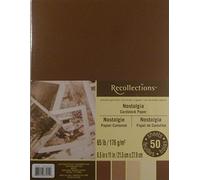 Recollections Nostalgia Cardstock Paper, 8.5 X 11-50 Sheets, 5 Colors