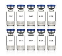 Recombinant Human EGF (rh-EGF) 98% Purity - Epidermal Growth Factor for Research Use, 10 Vials × 100μg, Lab Grade Protein, Total 1mg