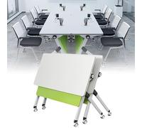 Reconfigurable Folding Conference Table with WheelsModular Office Meeting Table System Steel Frame for Collaborative Workspaces Professional Design for Meetings & Events