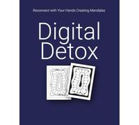 Reconnect with Your Hands Creating Mandalas: Creative alternative to screens. Activity book with 50 pages for tracing and coloring. Large 8x10 format, no-bleed paper.