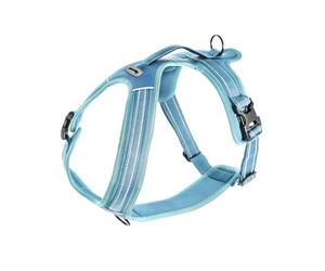 Record - Action Alps Dog Harness - Blue - Size XS - Material: Nylon Braided with Reflective Bands 3M ScotchLite - Circumference 43-49 cm