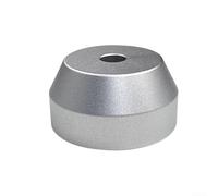 Record Adapter 45 RPM for 7 Inch Vinyl - Heavy Duty Aluminium Centre-Hole Adapter for Gramophone Players Silver(Silver)