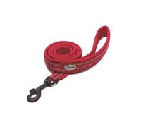 Record - Atlas Leash - Equipped with 3M Scotchlite Reflectors - Ideal for Poor Visibility Situations - Red - 2.5cm Wide - Length 110cm - Size L