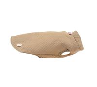 Record - Brandy Dog Raincoat with Velcro Closure and Adjustable Elastic Bands for Paws. Warm and Comfortable Winter Dog Coat | Beige, XL, Back Length 50 cm