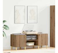 vidaXL Record Cabinet Artisan Oak 121 x 38 x 48 cm Engineered Wood