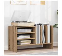 Record Cabinet Artisan Oak 78.5x35x45cm Engineered Wood 6-Shelf Vinyl Storage LP