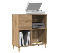 Record Cabinet Artisan Oak 84.5x38x89cm Engineered Wood Mid-Century Vinyl Store