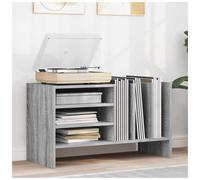 Record Cabinet Grey Sonoma 78.5x35x45cm Engineered Wood 6 Shelves LP Storage UK