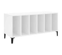 Record Cabinet Player Stand Sideboard White Engineered Wood vidaXL